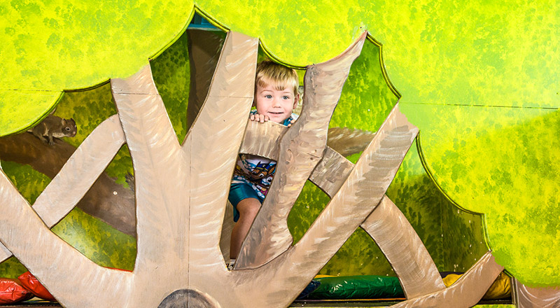 Child in Treehouse