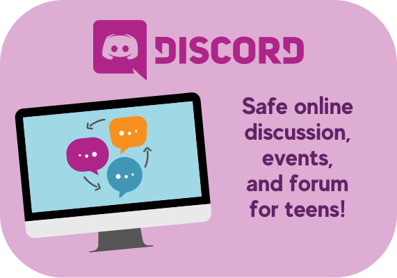 button that links to the Teen Discord informational page