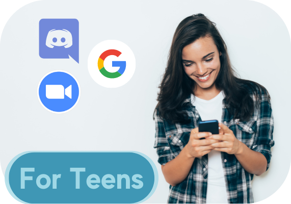 teens button that links to the online programs page
