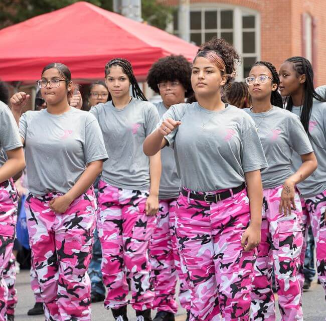teens perform rhythm dance at martin library