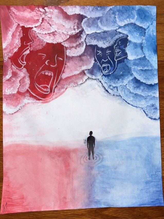 "Caught Between Storms" Artist: Addy W.