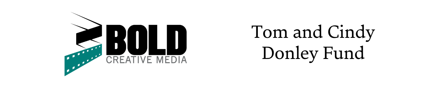 sponsor logos for tier "literacy heroes" which includes Bold Creative Media and Tom and Cindy Donley Fund