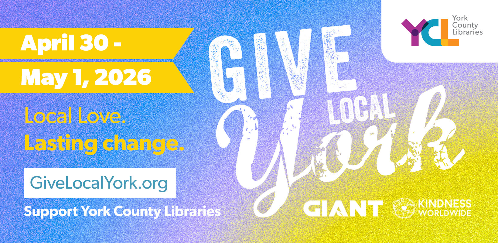 Give Local York 2026 home page carousel image