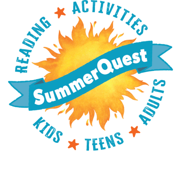 SummerQuest logo shaped like a sun with teal text