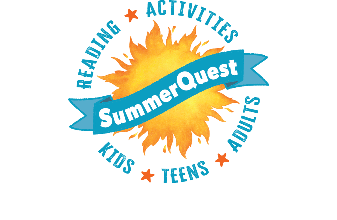SummerQuest logo shaped like a sun with teal text